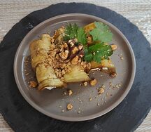 Баклажаны с сыром и орехами