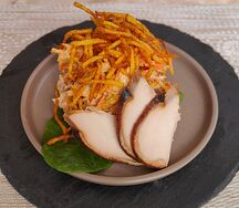 Салат из копчёной куриной грудки