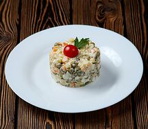 Оливье с говядиной