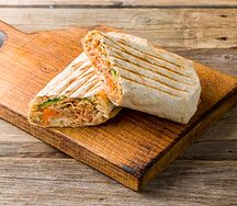 Шаурма в обычном лаваше