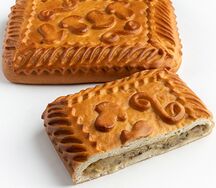 Пирог с картофелем и грибами