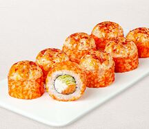 Ролл Пиканто с креветкой и лососем