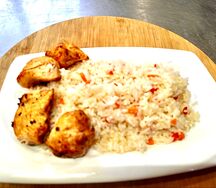 Рис и филе куриного бедра