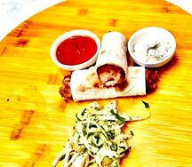 Люля-кебаб из фарша куриного в лаваше