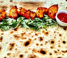 Шашлык из филе куриного в лаваше бурум