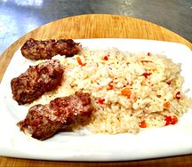Рис и Люля из курицы