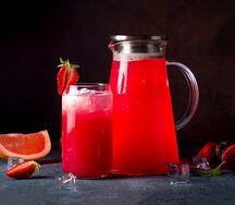 Лимонад клубника-малина-грейпфрут