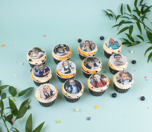 Набор капкейков с фотографиями детей, 12 шт