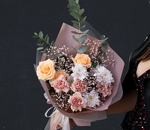 Букет цветов Капучино