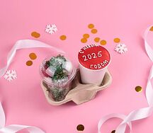 Сет 2025 десерт в стаканчике и клубника