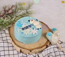 Бенто-торт Снеговик