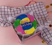 Бенто-торт Happy birthday Акварель