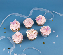 Набор капкейков 8 марта Бабочки 6шт