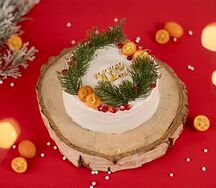 Бенто-торт С еловыми ветками