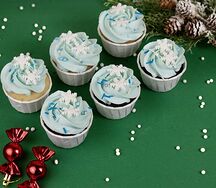 Набор капкейков морозное утро, 6 шт