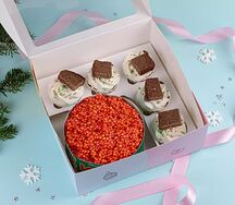 Бенто-торт и капкейки Икра Сахалин