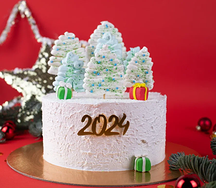 Торт подарочный Снежная елочка