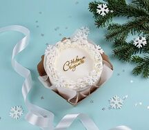 Бенто-торт Белоснежная зима