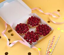 Подарочный набор тарт малина 4шт