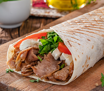 Шаурма гигант в обычном лаваше