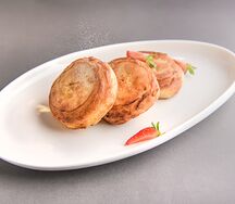 Оладьи с яблоками