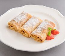 Блинчики с творогом и изюмом