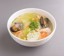 Уха рыбная по-средиземноморски