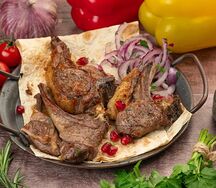 Шашлык из бараньей корейки