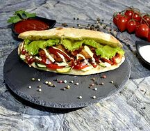 Фирменная шаурма с говядиной в пите