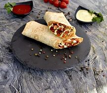 Шаурма овощная с картофелем фри