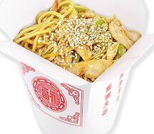 Вок с креветкой