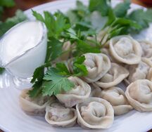 Пельмени с курицей