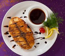 Семга на гриле