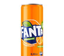 Газированный напиток Fanta в жестяной банке