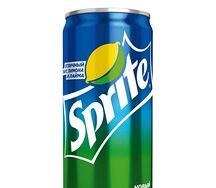 Газированный напиток Sprite в жестяной банке