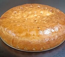 Пирог с курицей и грибами 