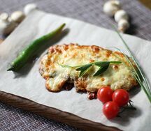 Свинина запеченная с шампиньонами