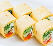 Тортилья с лососем