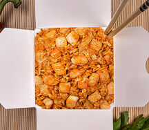 Wok c цыпленком в китайском соусе и рисом