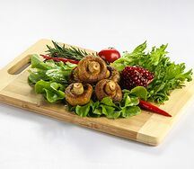 Шампиньоны на мангале
