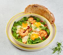 Шакшука с креветками