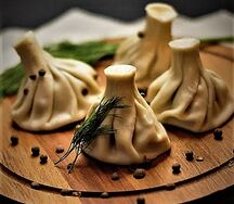 Хинкали с сыром сулугуни