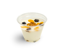 Творог с йогуртом и сухофруктами