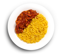 Азу из цыпленка по-татарски с рисом Шафран