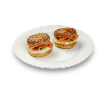 Бейглы с лососем