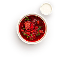 Борщ со сметаной