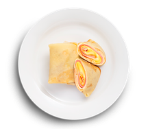 Блинчики с ветчиной и сыром