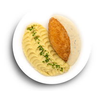 Филе цыпленка Кордон блю с картофельным пюре