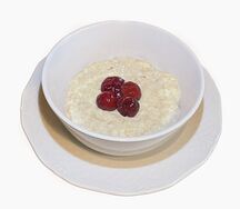 Каша овсяная с вишней