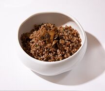 Каша гречневая с грибами и пармезаном